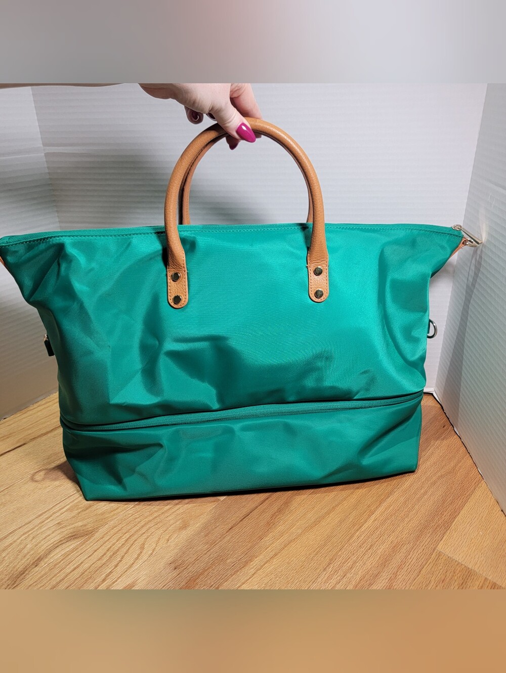 Mark & Graham Green Weekender Tote Bag
